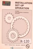 Redin-Redin No. 24 Gear Deburing / Chamfering Machine Setup & Operations Manual 1960-#24-No. 24-01